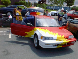 Flaming 90 Civic